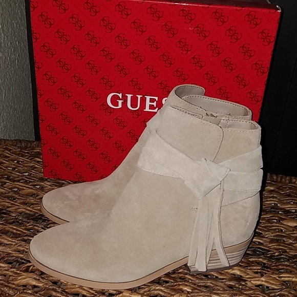 Guess Shoes - New Guess Camrin natural suede boots 6.5
